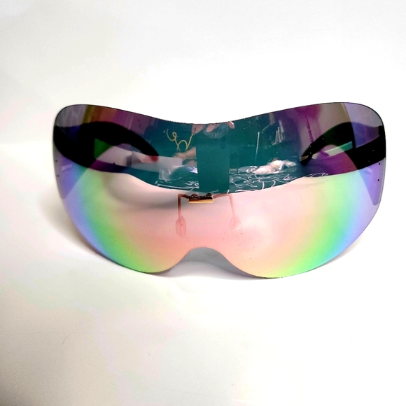 Accessories - XL Shield Sunglasses | Pink Metallic